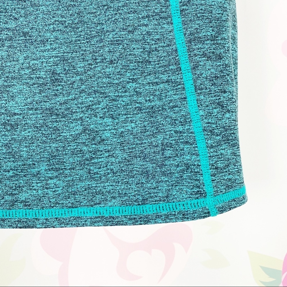 Zella Athletic Teal Black Workout RacerbackTank Top S - Picture 3 of 6